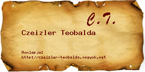 Czeizler Teobalda névjegykártya